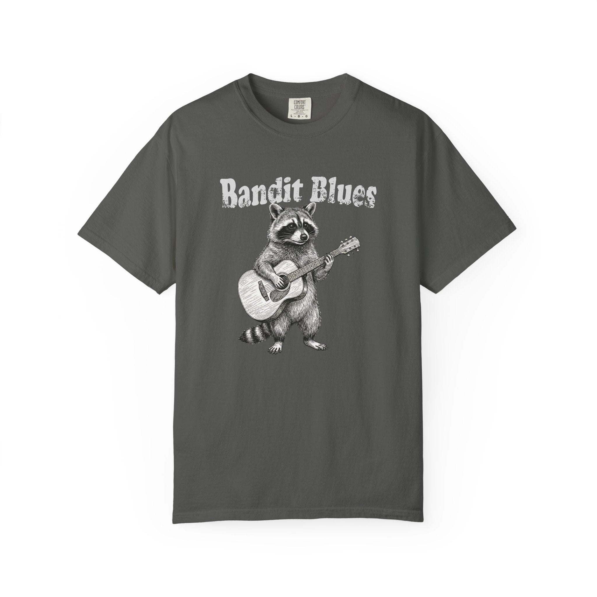 Bandit Blues - Vintage Raccoon Guitar Tee | Comfort Colors® 1717