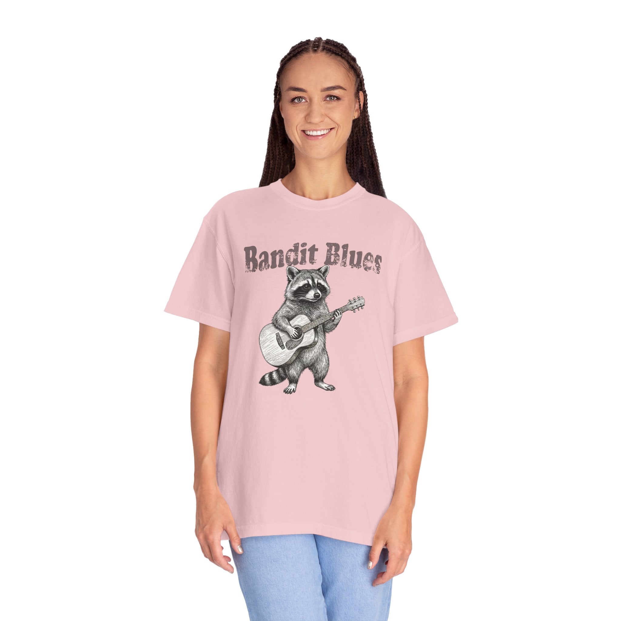 Bandit Blues - Vintage Raccoon Guitar Tee | Comfort Colors® 1717