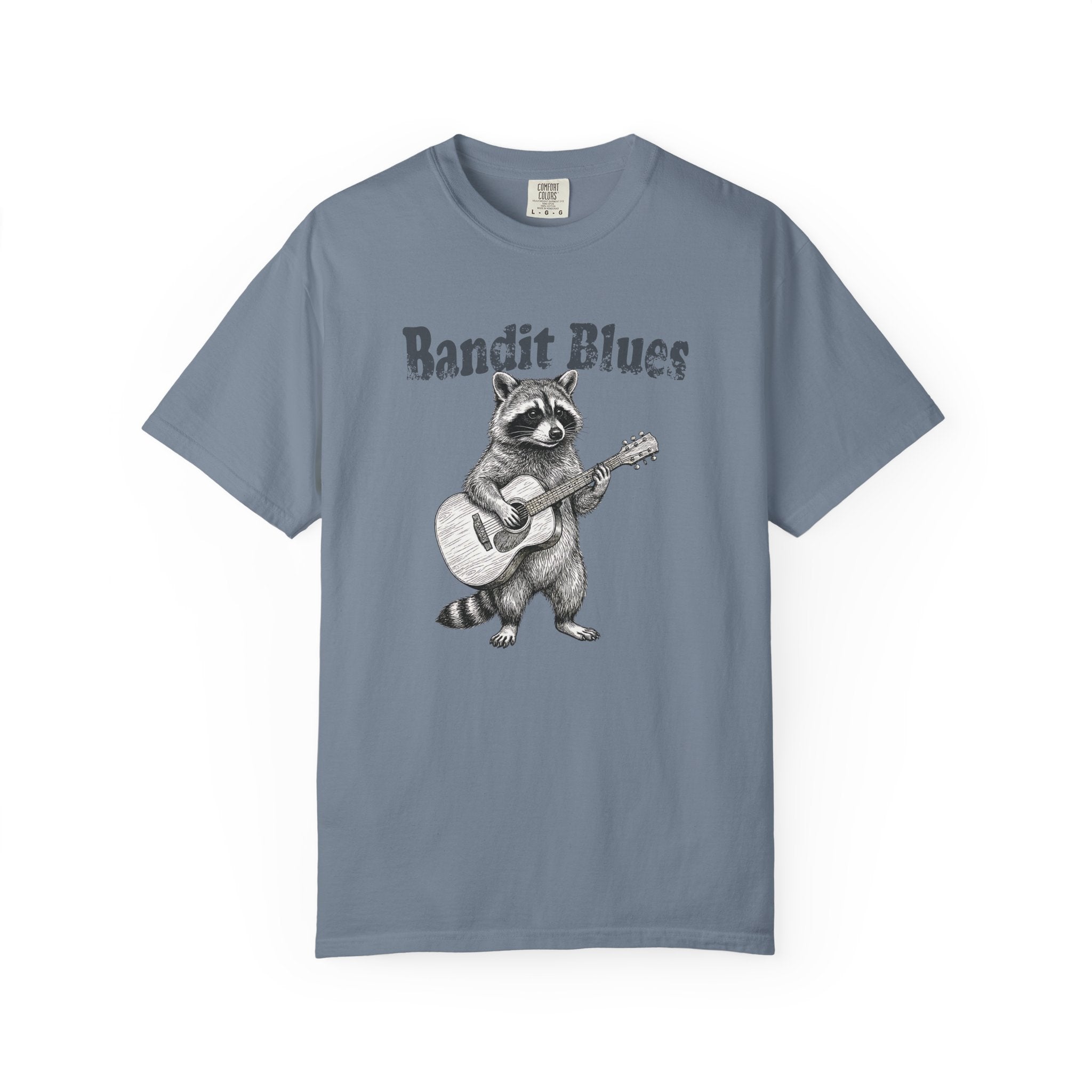 Bandit Blues - Vintage Raccoon Guitar Tee | Comfort Colors® 1717