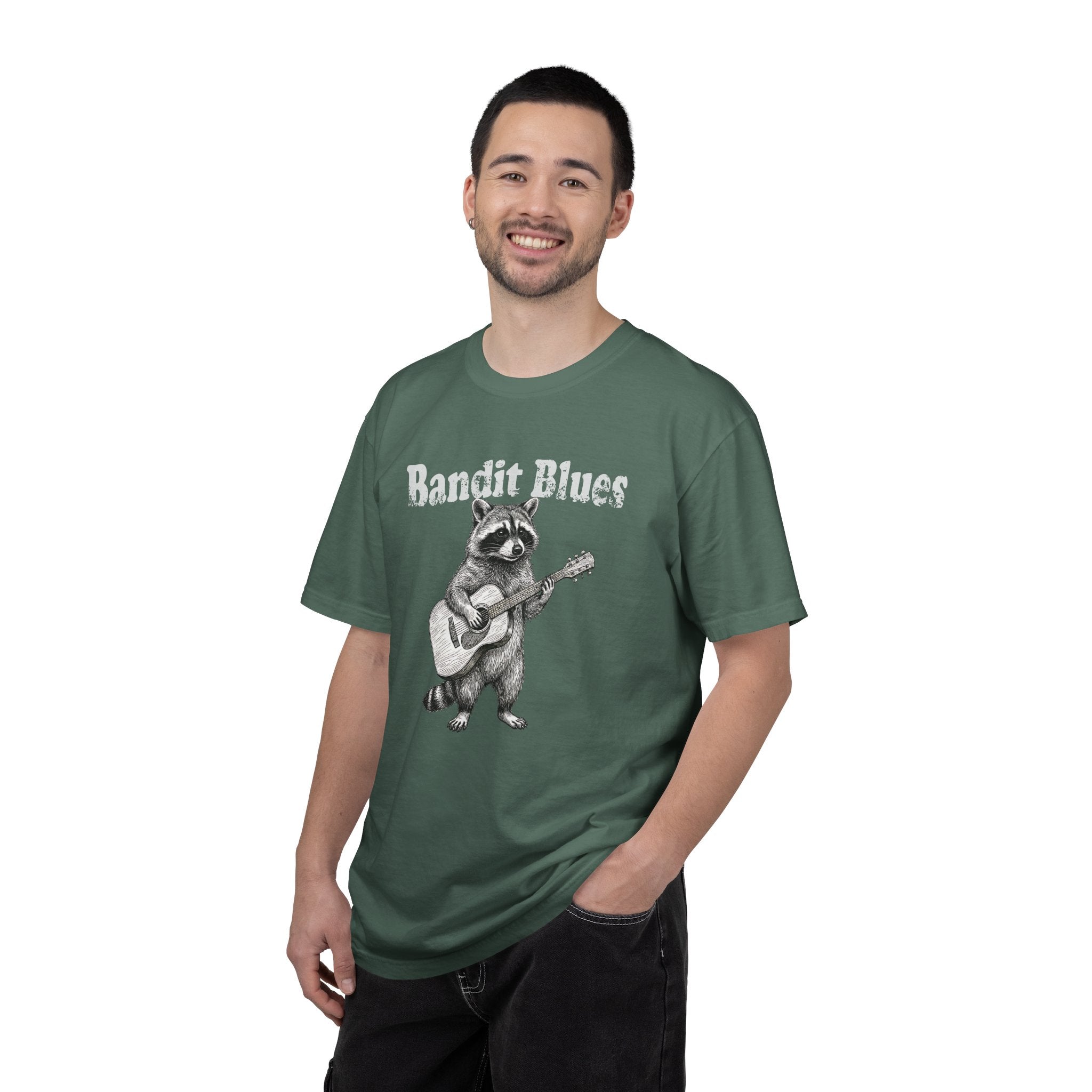 Bandit Blues - Vintage Raccoon Guitar Tee | Comfort Colors® 1717