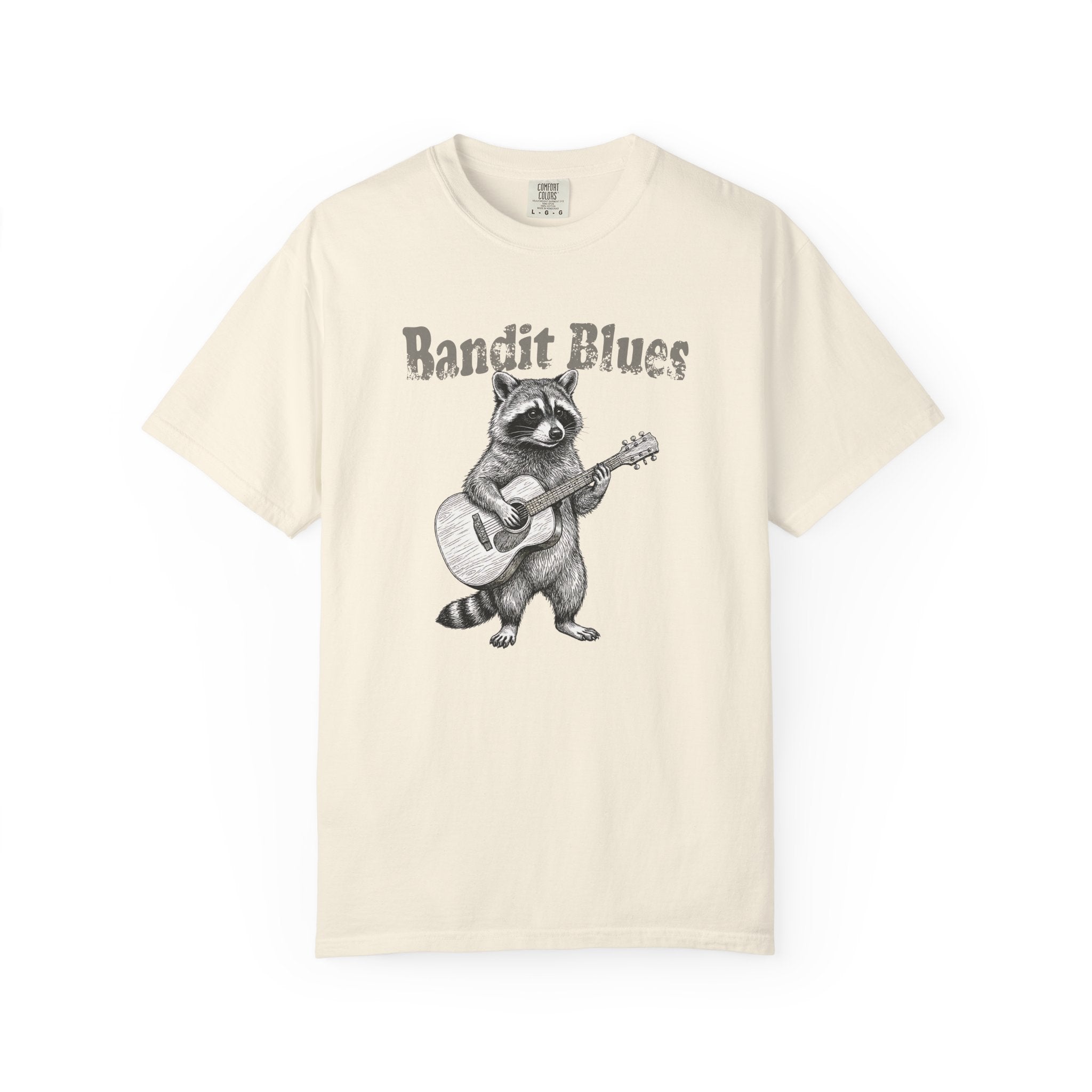 Bandit Blues - Vintage Raccoon Guitar Tee | Comfort Colors® 1717