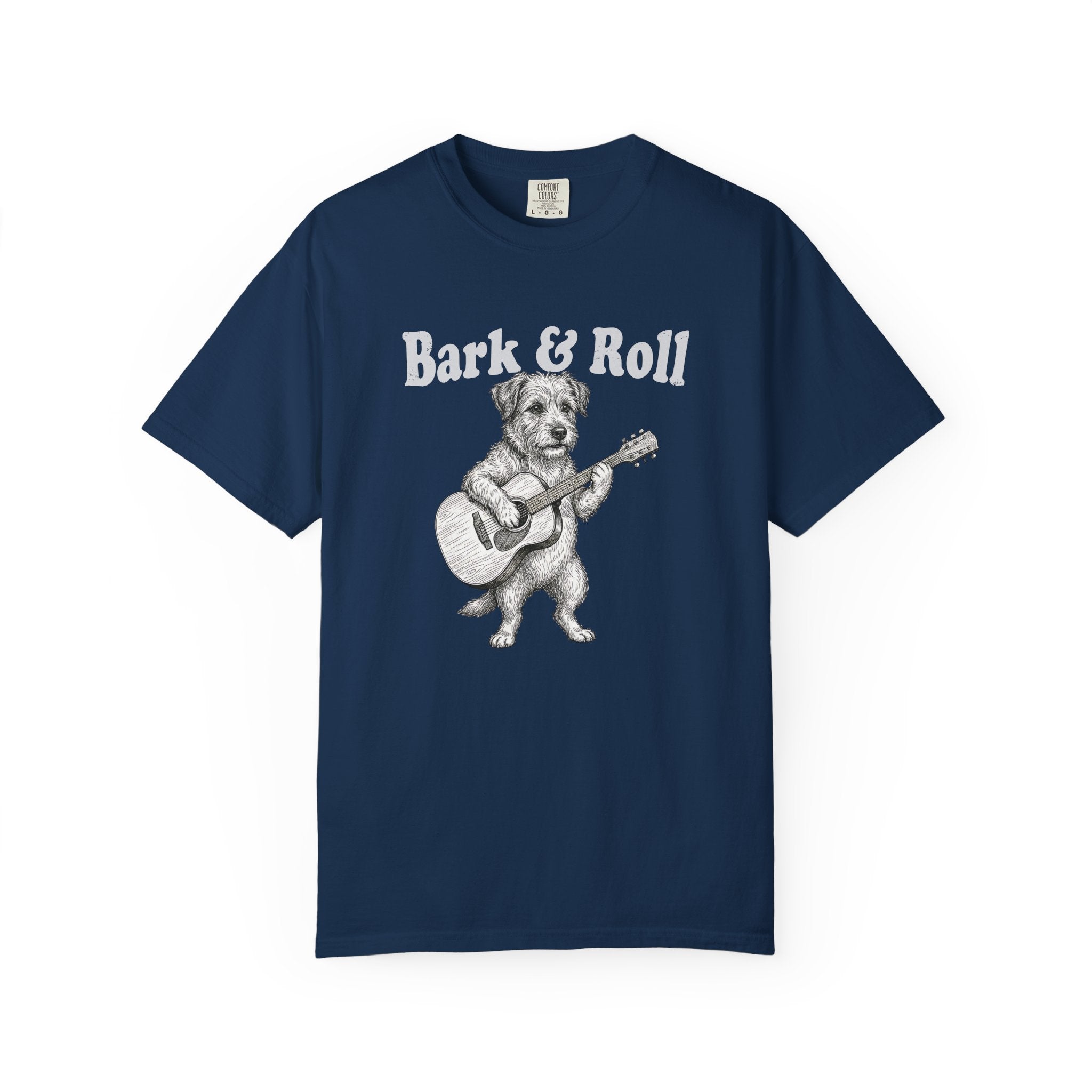 Bark & Roll - Vintage Dog Guitar Tee | Comfort Colors® 1717