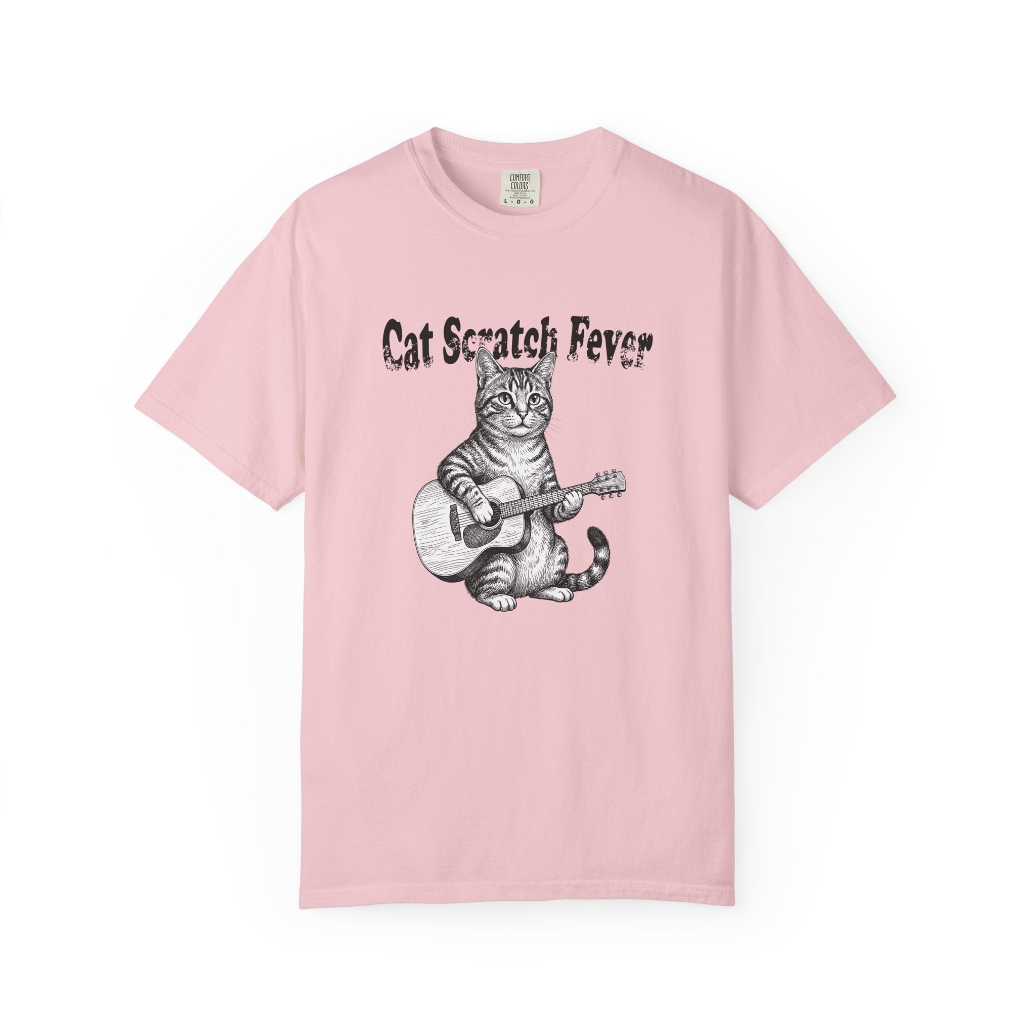 Cat Scratch Fever - Vintage Cat Guitar Tee | Comfort Colors® 1717
