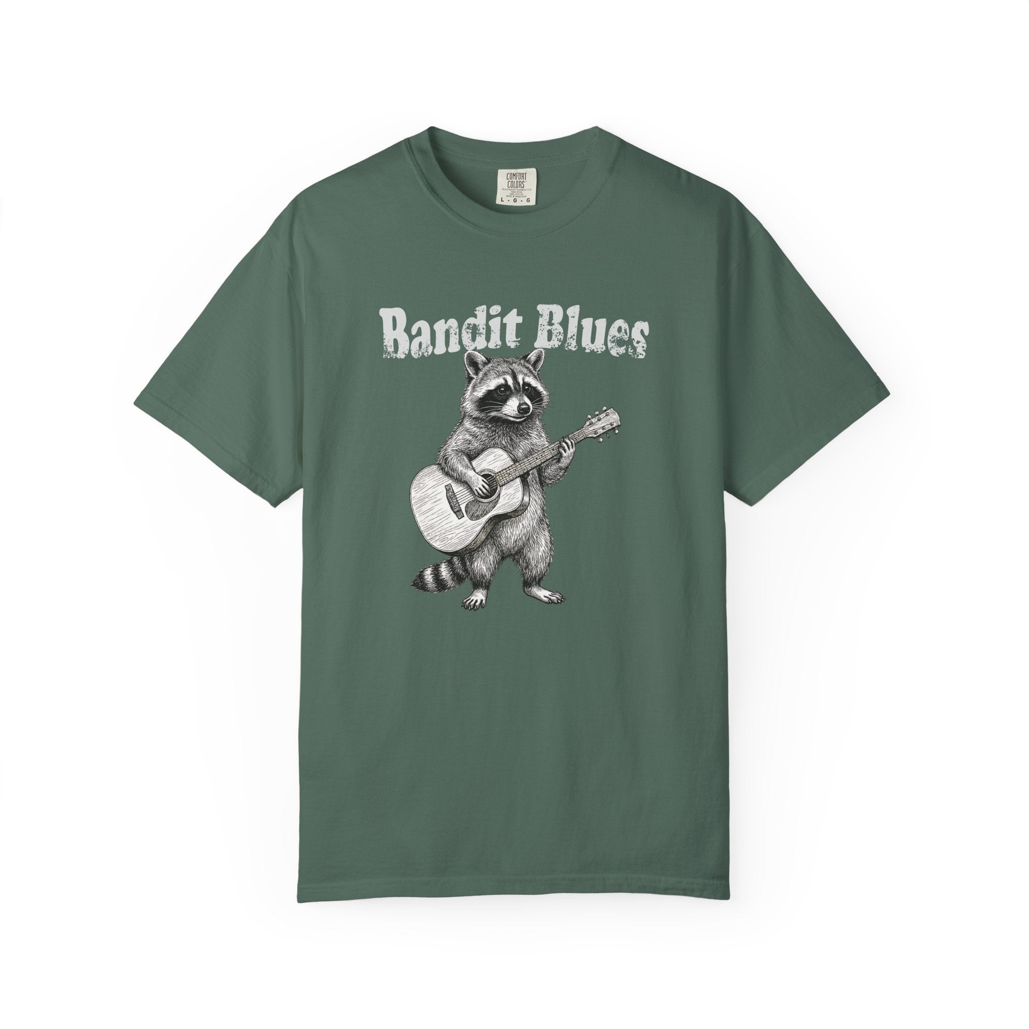 Bandit Blues - Vintage Raccoon Guitar Tee | Comfort Colors® 1717