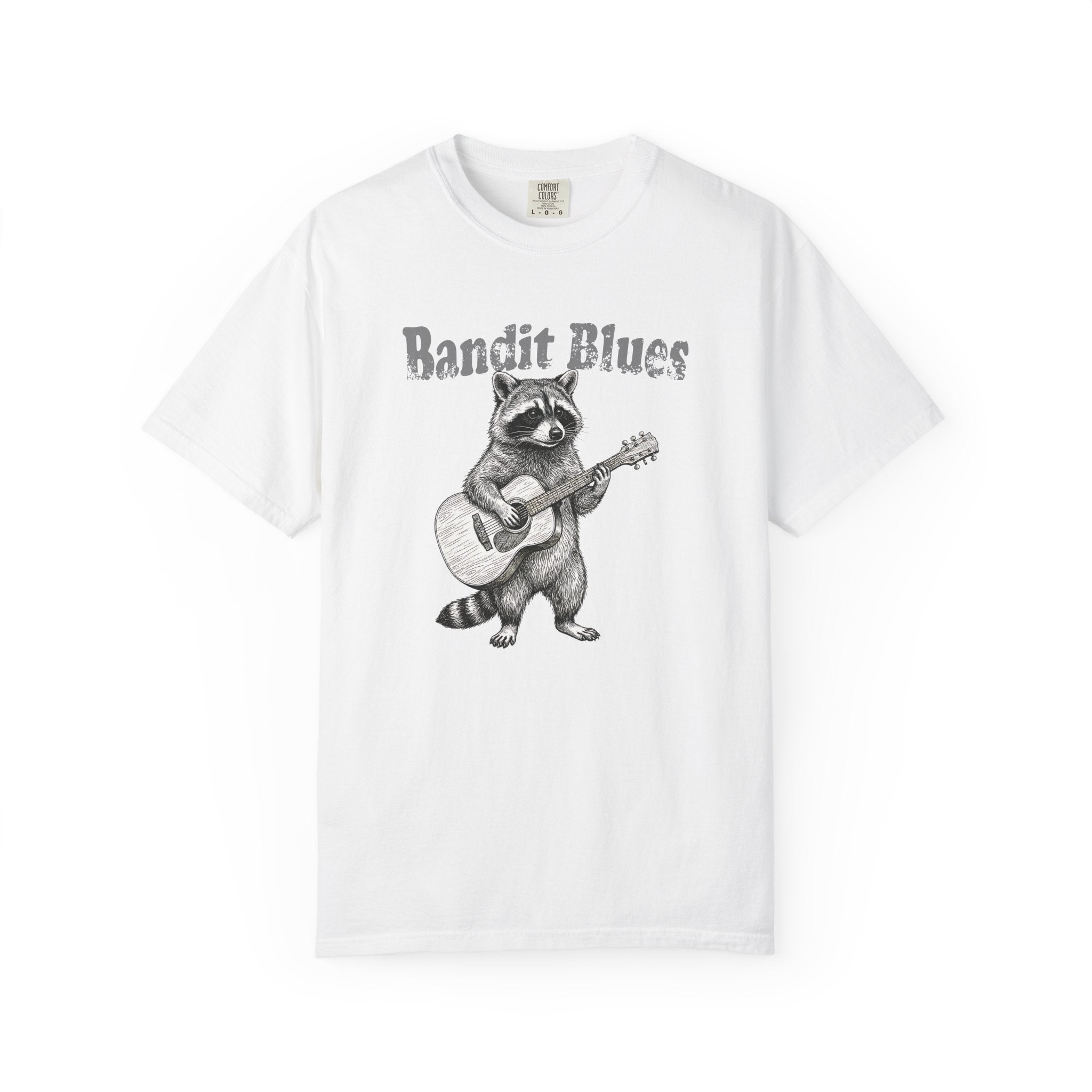 Bandit Blues - Vintage Raccoon Guitar Tee | Comfort Colors® 1717
