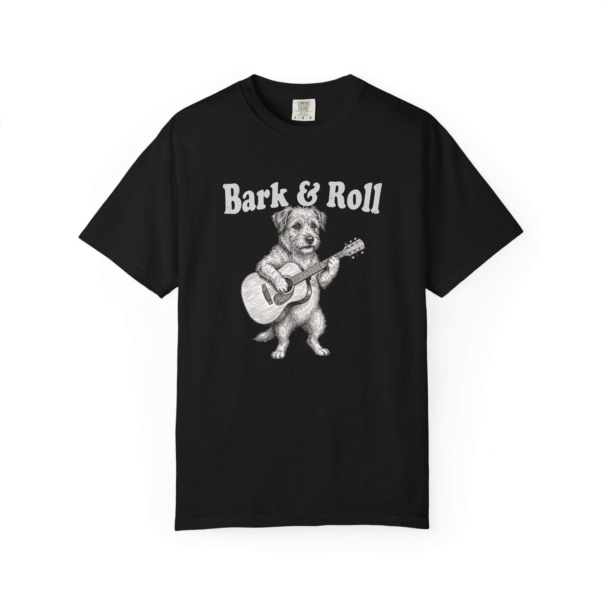 Bark & Roll - Vintage Dog Guitar Tee | Comfort Colors® 1717