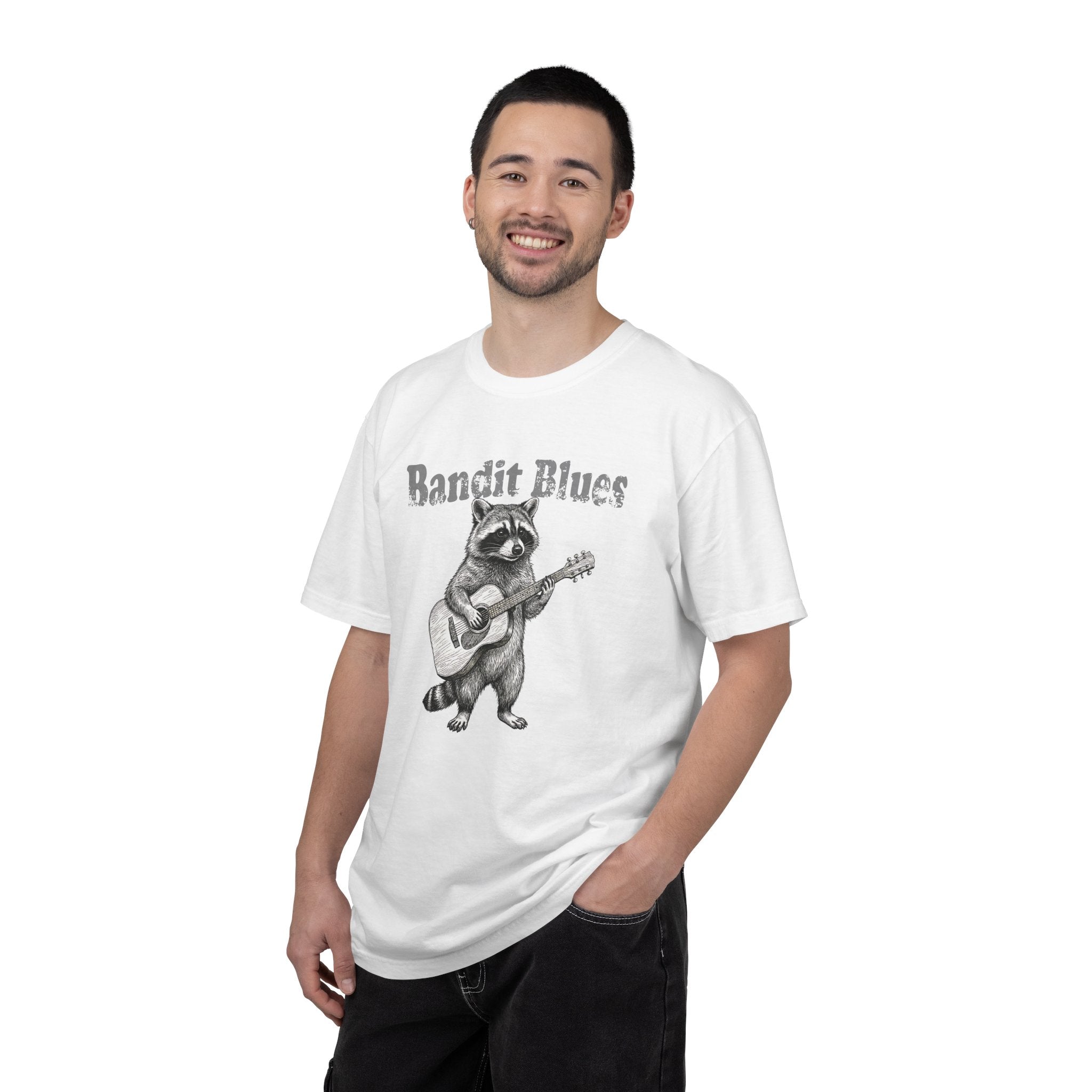 Bandit Blues - Vintage Raccoon Guitar Tee | Comfort Colors® 1717