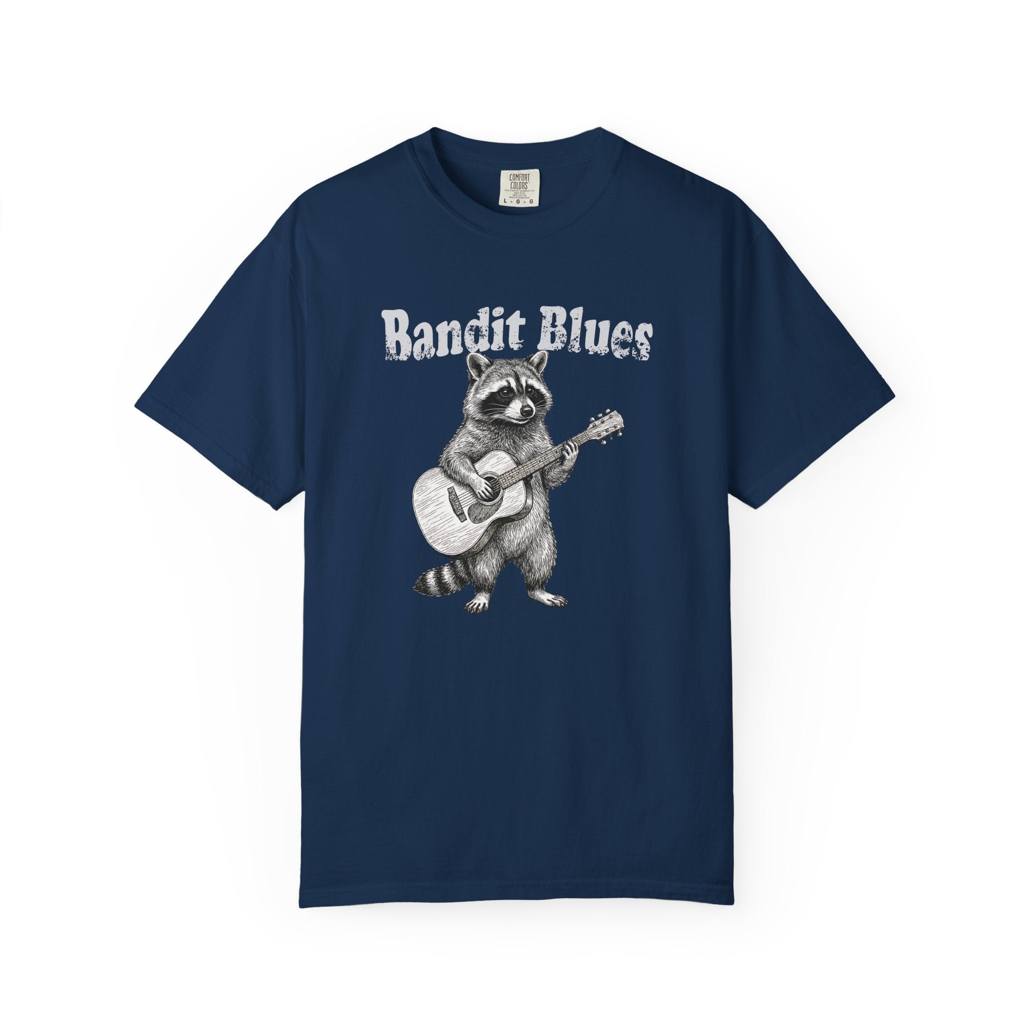 Bandit Blues - Vintage Raccoon Guitar Tee | Comfort Colors® 1717