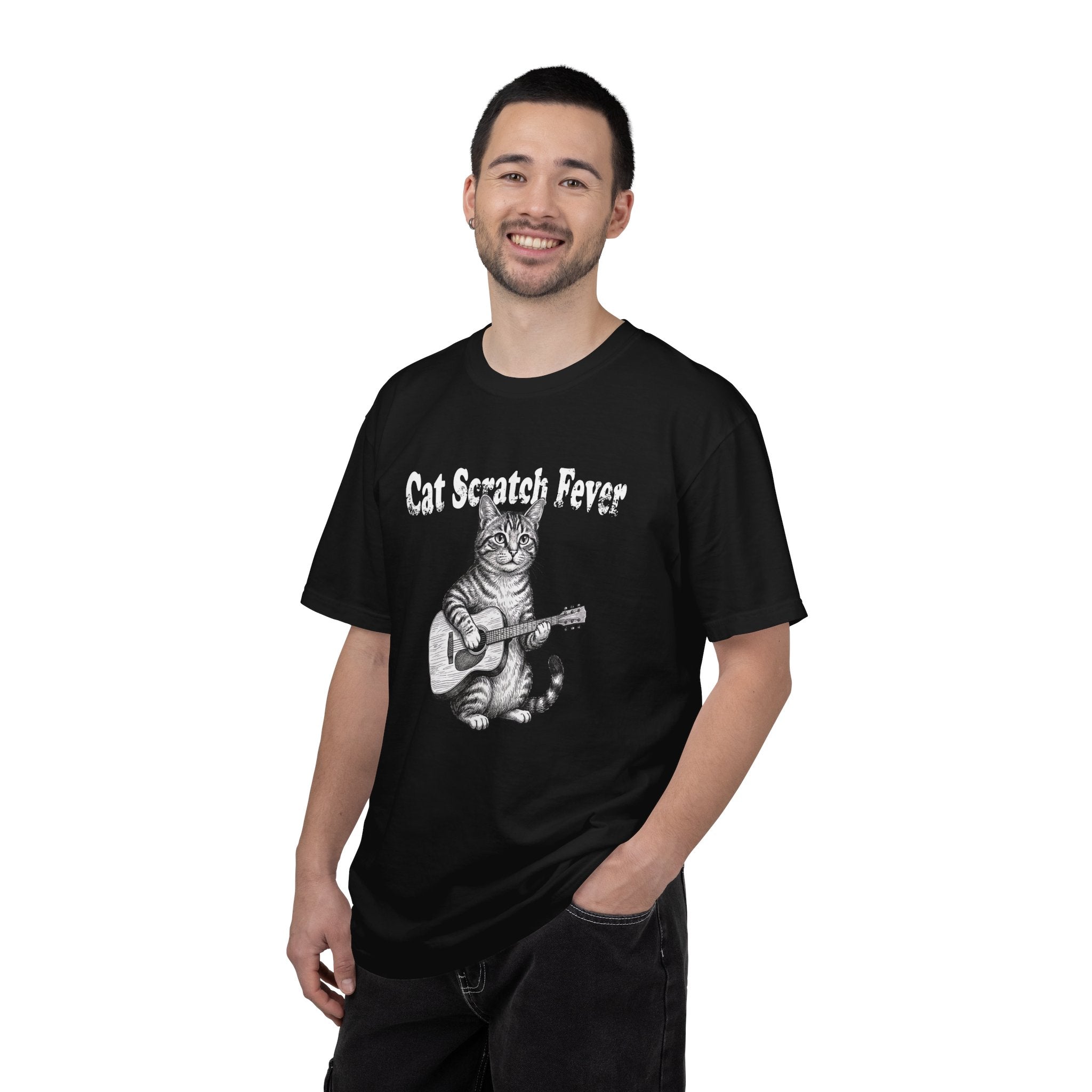 Cat Scratch Fever - Vintage Cat Guitar Tee | Comfort Colors® 1717